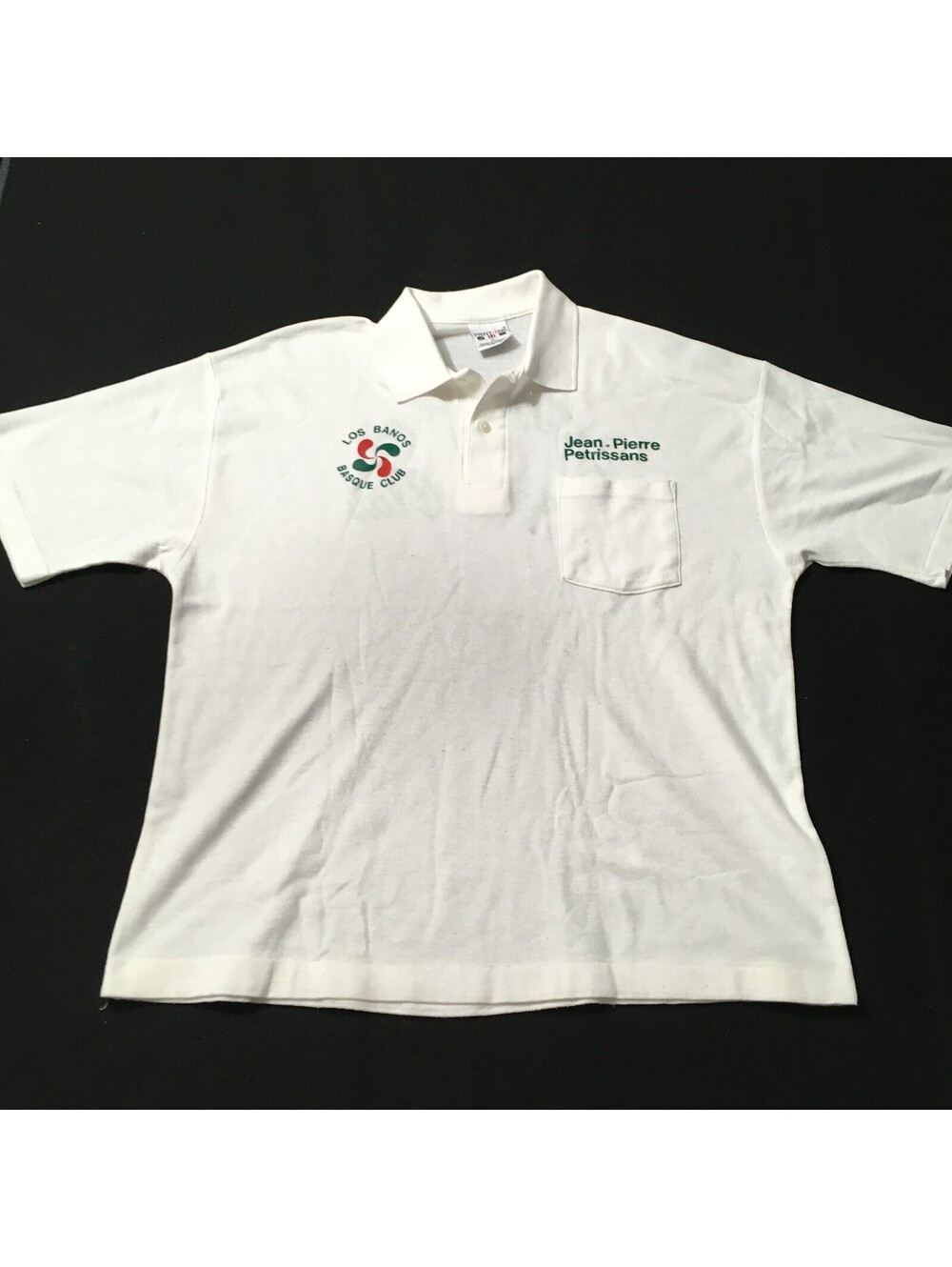 los banos  Basque club polo Graphic shirt vintage